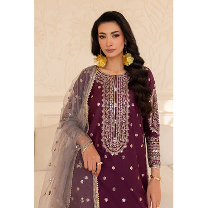 UA-98 Luxury Embroidered Cotton Collection 3 Pc | Ready to Wear | Umnaa