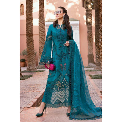 UAL-04 Luxury MARIA.B inspired Embroidered Cambric Cotton Ready to Wear 3 Pc Dress | ALLY'S