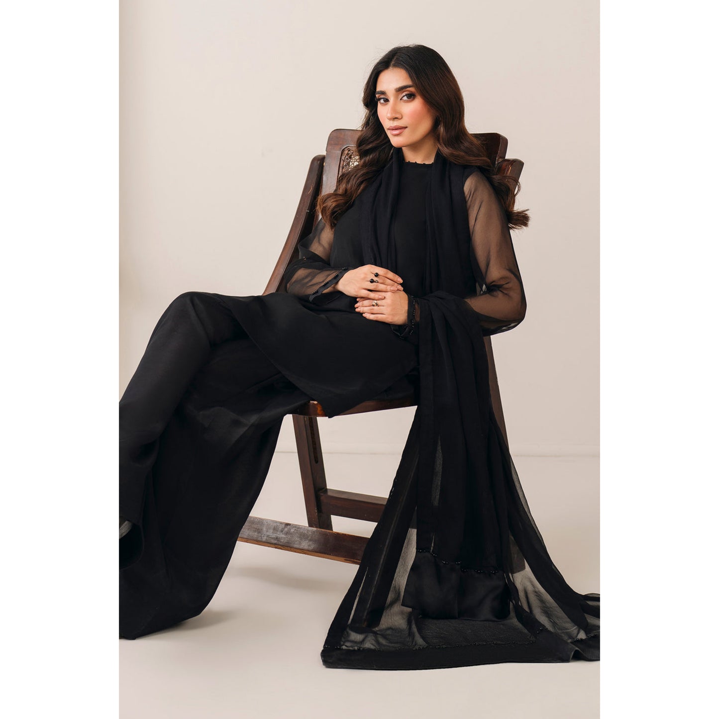 UA-103 Trendy Chiffon Farshi Shalwar Collection by Umnaa