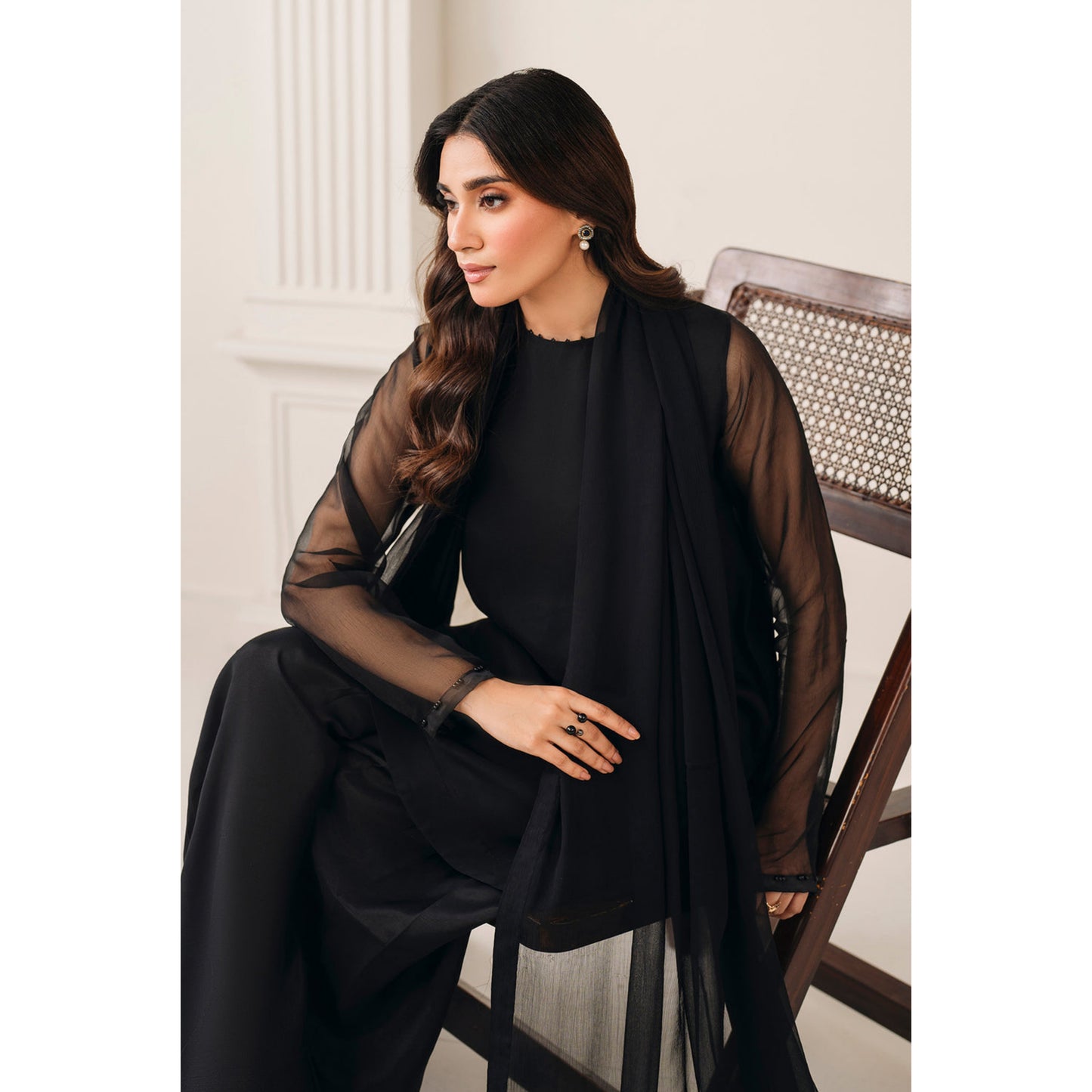 UA-103 Trendy Chiffon Farshi Shalwar Collection by Umnaa