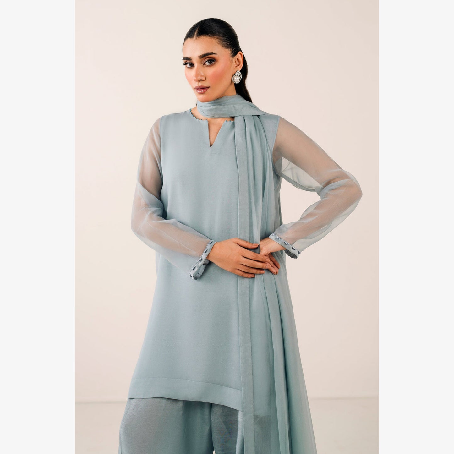 UA-103 Trendy Chiffon Farshi Shalwar Collection by Umnaa