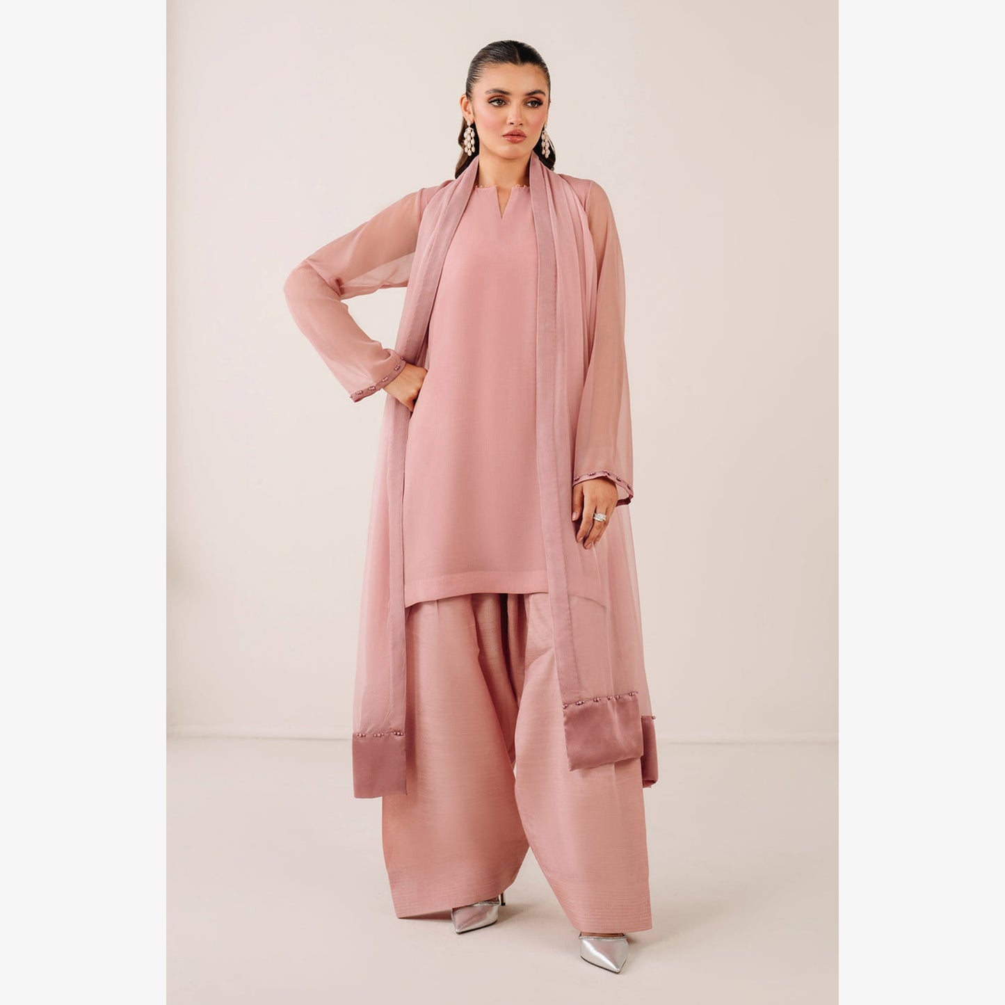UA-103 Trendy Chiffon Farshi Shalwar Collection by Umnaa