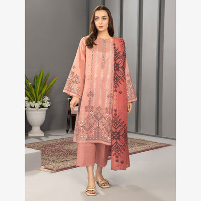 U1623 (Pink) Printed Lawn 3 Dress by Limelight