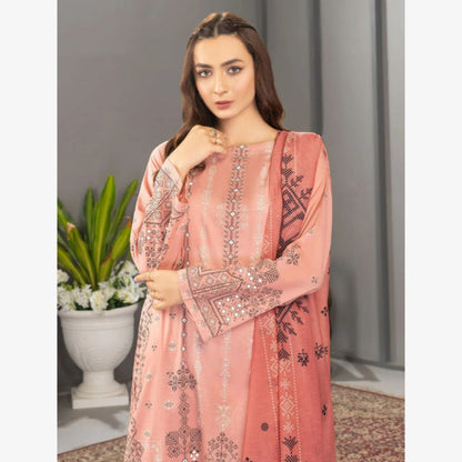 U1623 (Pink) Printed Lawn 3 Dress by Limelight
