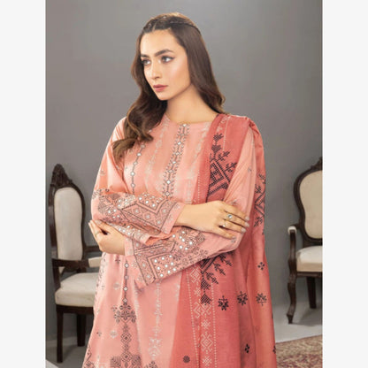 U1623 (Pink) Printed Lawn 3 Dress by Limelight