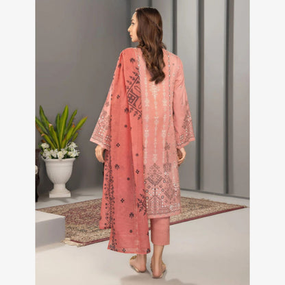 U1623 (Pink) Printed Lawn 3 Dress by Limelight