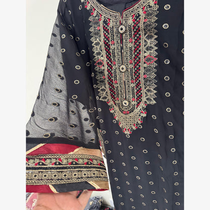 UA-107 Asim Jofa Inspired Luxury Chiffon Dess by UMNAA