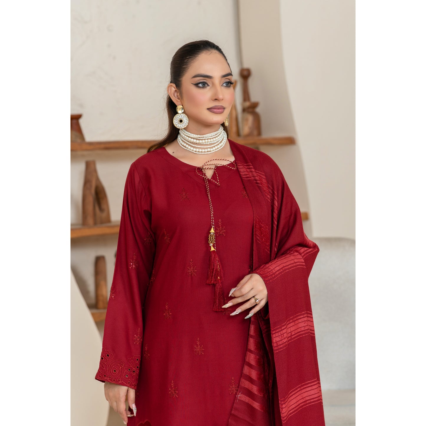 UA-110 "Heena" Embroidered Dhanak Winter Collection | Ready by Wear | Pakistani Dress Asian Clothes Umnaa