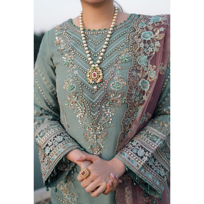 UA-111 IMROZIA inspired Luxury Embroidered Ready to Wear Dress by Umnaa