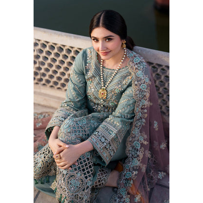 UA-111 IMROZIA inspired Luxury Embroidered Ready to Wear Dress by Umnaa