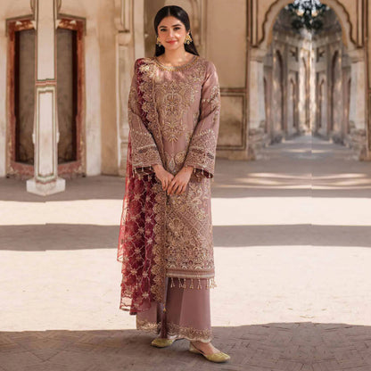 UA-111 IMROZIA inspired Luxury Embroidered Ready to Wear Dress by Umnaa