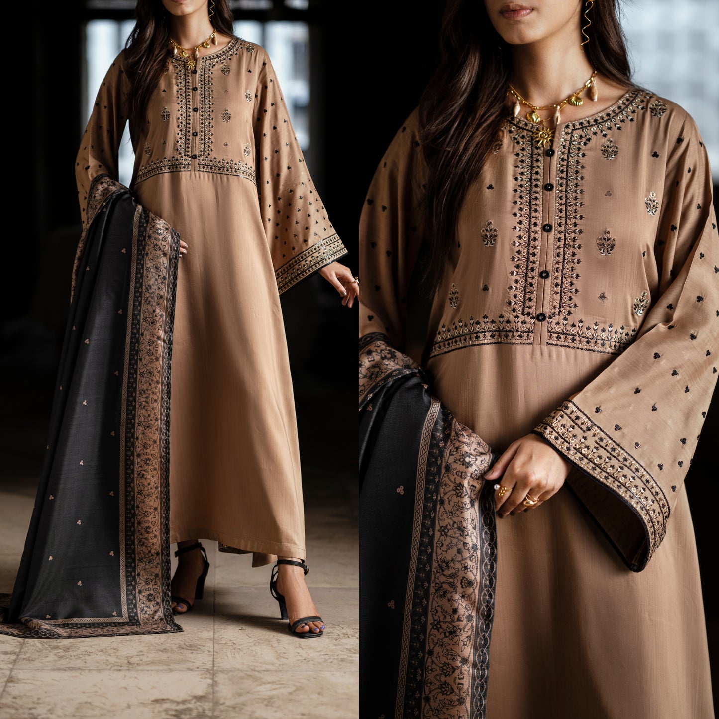 UCA-27 "Aik Sitara" Embroidered Viscose Ready to Wear Collection by Casuallite