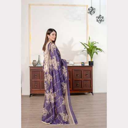 UA-121 Embroidered Printed 3 Pc Winter Collection by Umnaa