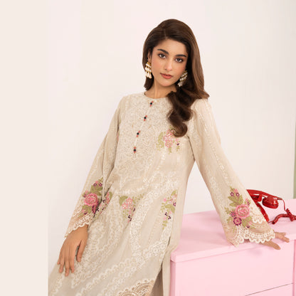 UA-124 Embroidered khaddar 2 Pc Collection  | Ready to Wear | Umnaa