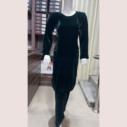 UA-139 Solid Velvet Farshi Shalwar Collection by Umnaa