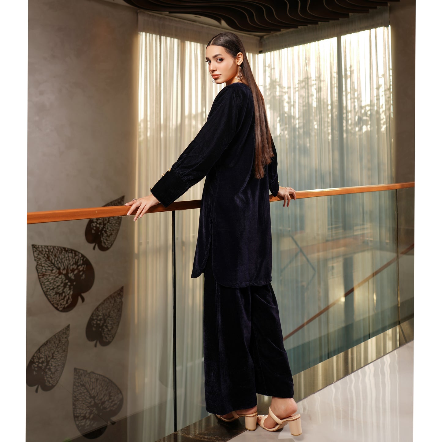 UMS-47 Coco by Simrans Velvet Co-Ords set | Ready to Wear | Asian Clothes