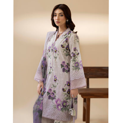 UTT-14 AMALTAS Printed Embroidered Slub Khaddar Collection by Traditional Thread