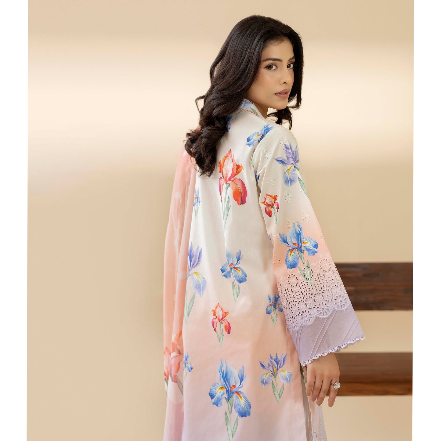 UTT-14 AMALTAS Printed Embroidered Slub Khaddar Collection by Traditional Thread