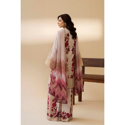 UTT-14 AMALTAS Printed Embroidered Slub Khaddar Collection by Traditional Thread