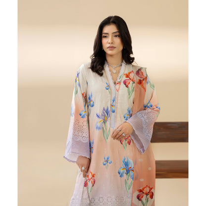 UTT-14 AMALTAS Printed Embroidered Slub Khaddar Collection by Traditional Thread