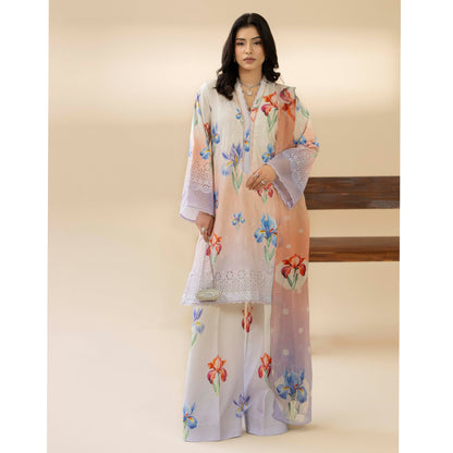 UTT-14 AMALTAS Printed Embroidered Slub Khaddar Collection by Traditional Thread