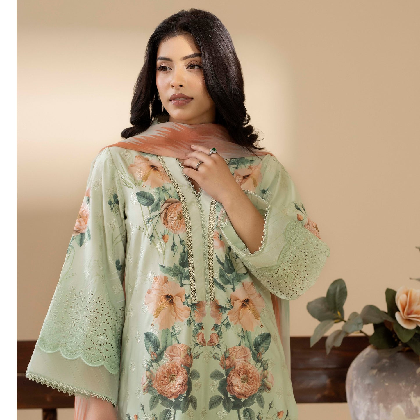 UTT-15 AMALTAS VOL 2 Printed Embroidered Slub Khaddar Collection by Traditional Thread