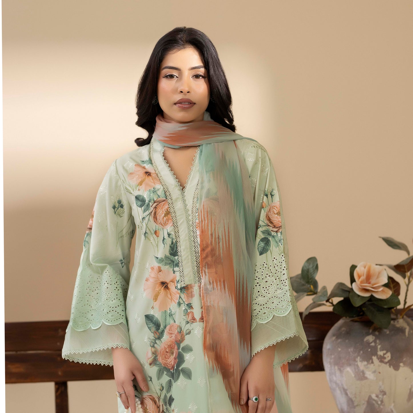 UTT-15 AMALTAS VOL 2 Printed Embroidered Slub Khaddar Collection by Traditional Thread
