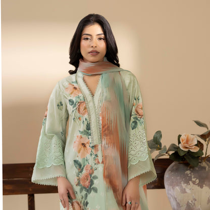 UTT-15 AMALTAS VOL 2 Printed Embroidered Slub Khaddar Collection by Traditional Thread