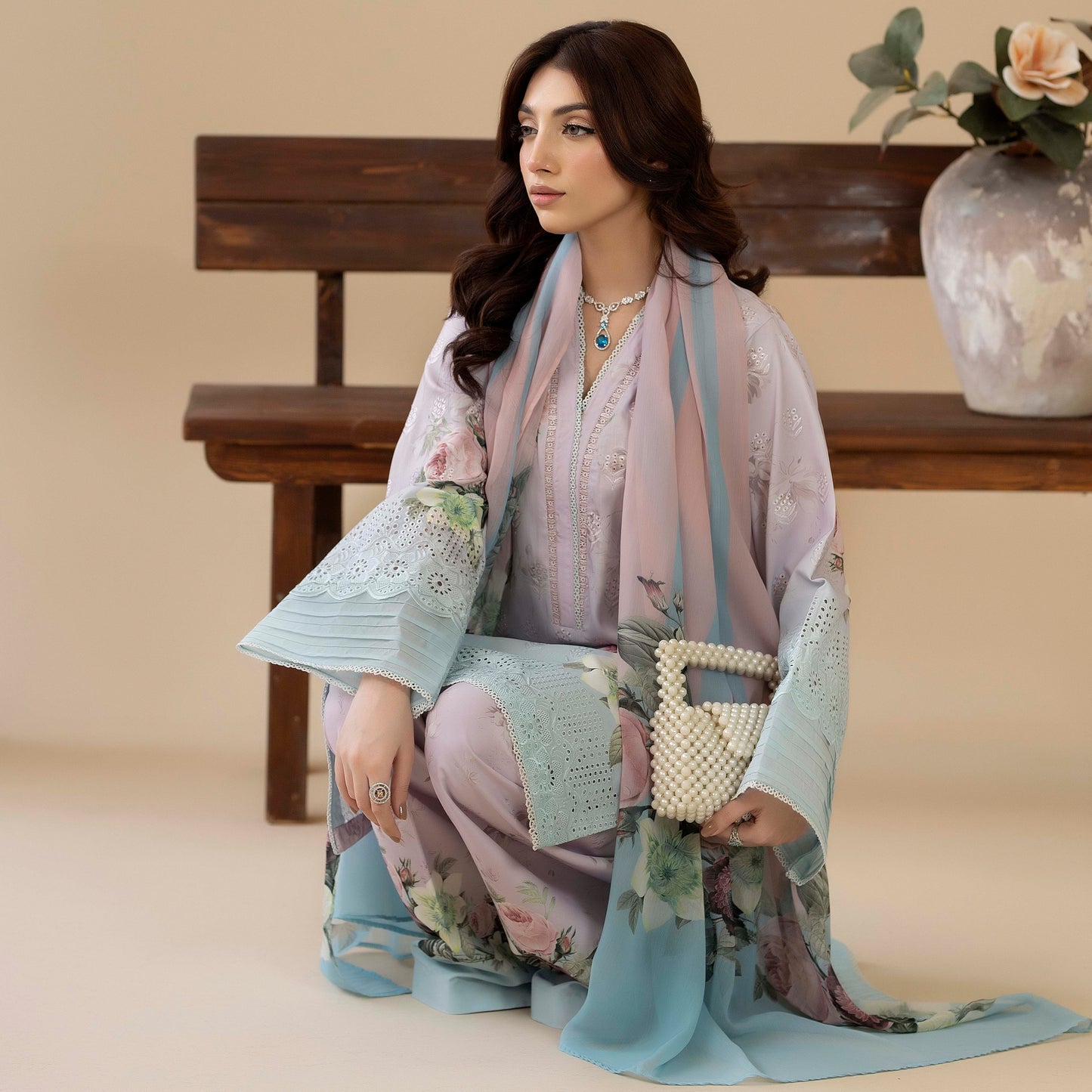 UTT-15 AMALTAS VOL 2 Printed Embroidered Slub Khaddar Collection by Traditional Thread