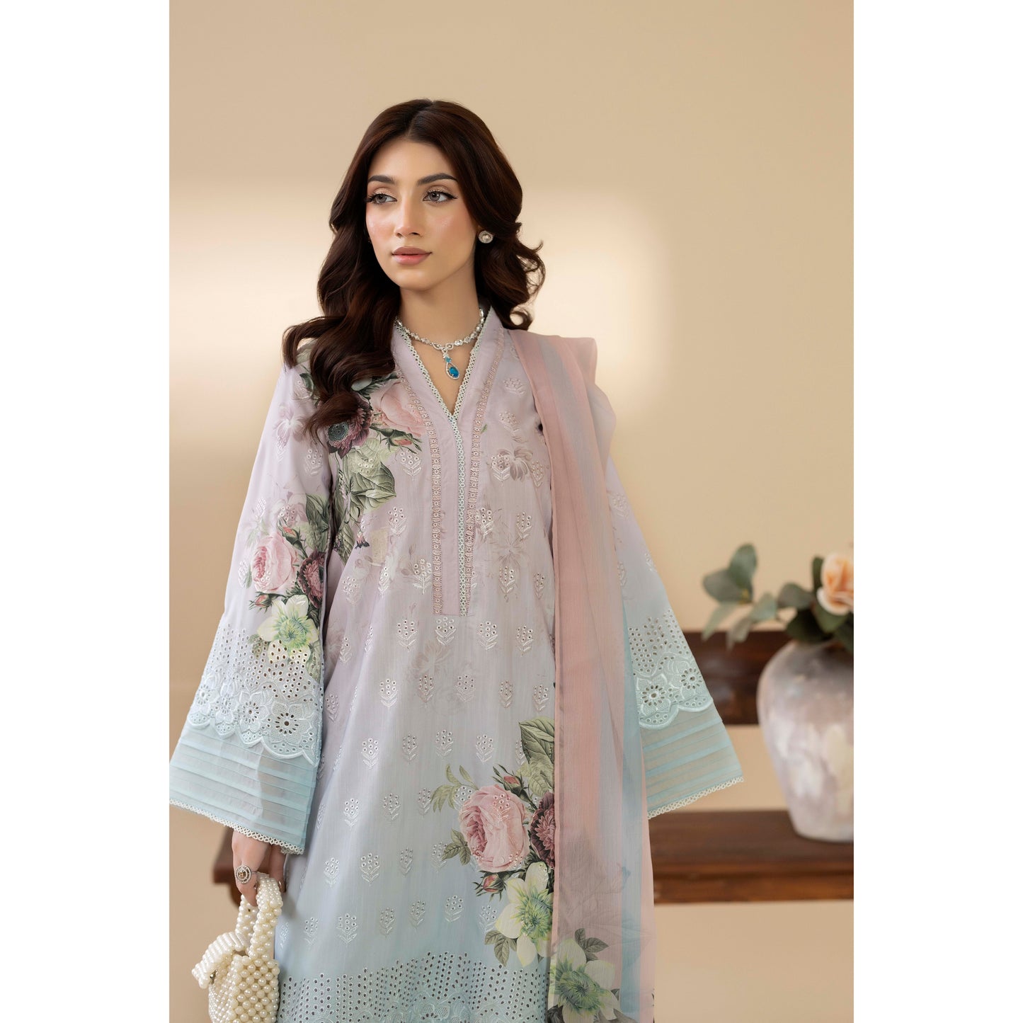 UTT-15 AMALTAS VOL 2 Printed Embroidered Slub Khaddar Collection by Traditional Thread