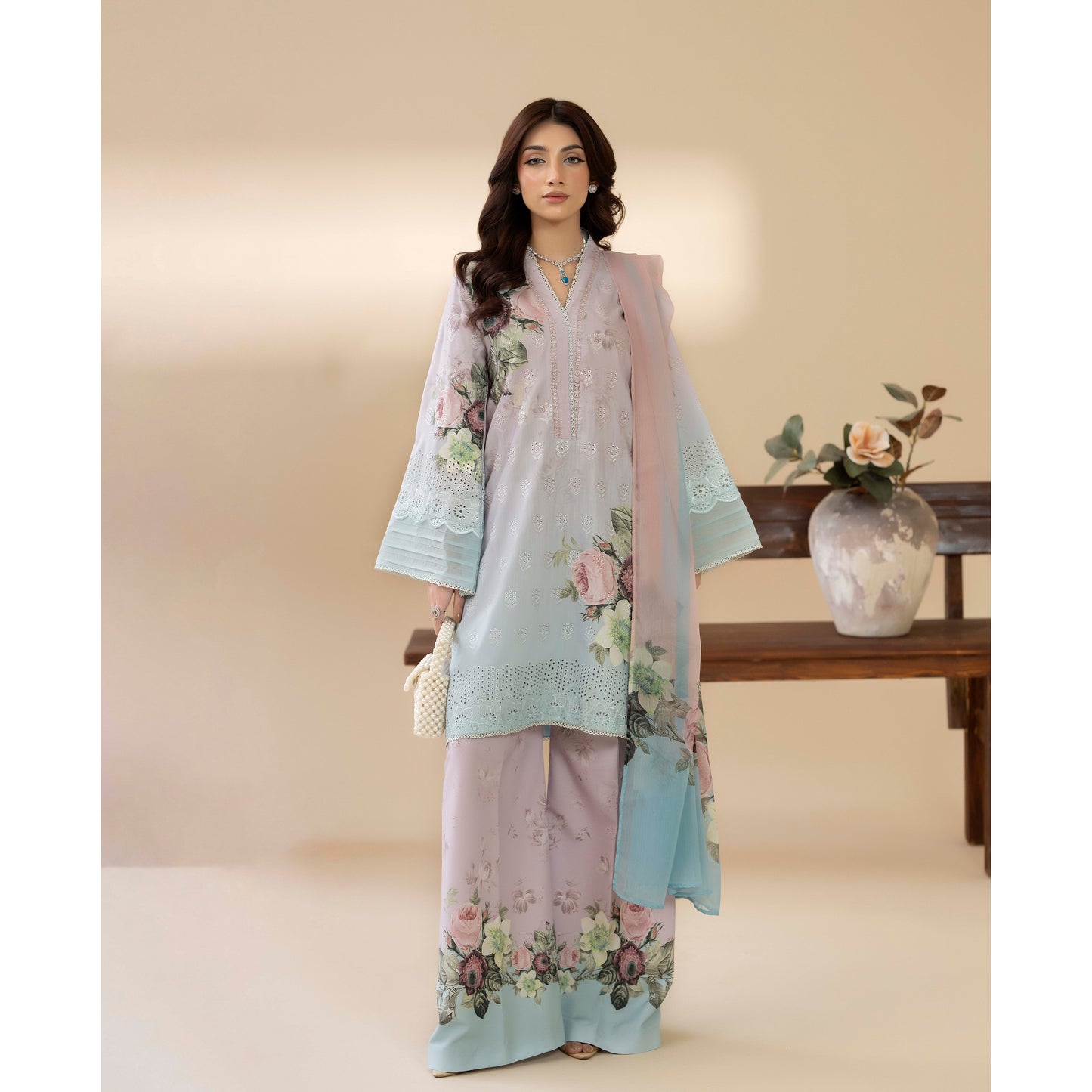 UTT-15 AMALTAS VOL 2 Printed Embroidered Slub Khaddar Collection by Traditional Thread