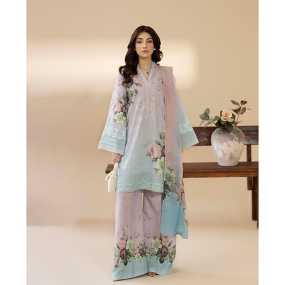 UTT-15 AMALTAS VOL 2 Printed Embroidered Slub Khaddar Collection by Traditional Thread