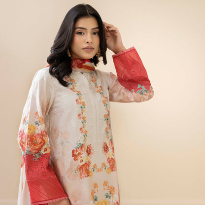 UTT-15 AMALTAS VOL 2 Printed Embroidered Slub Khaddar Collection by Traditional Thread