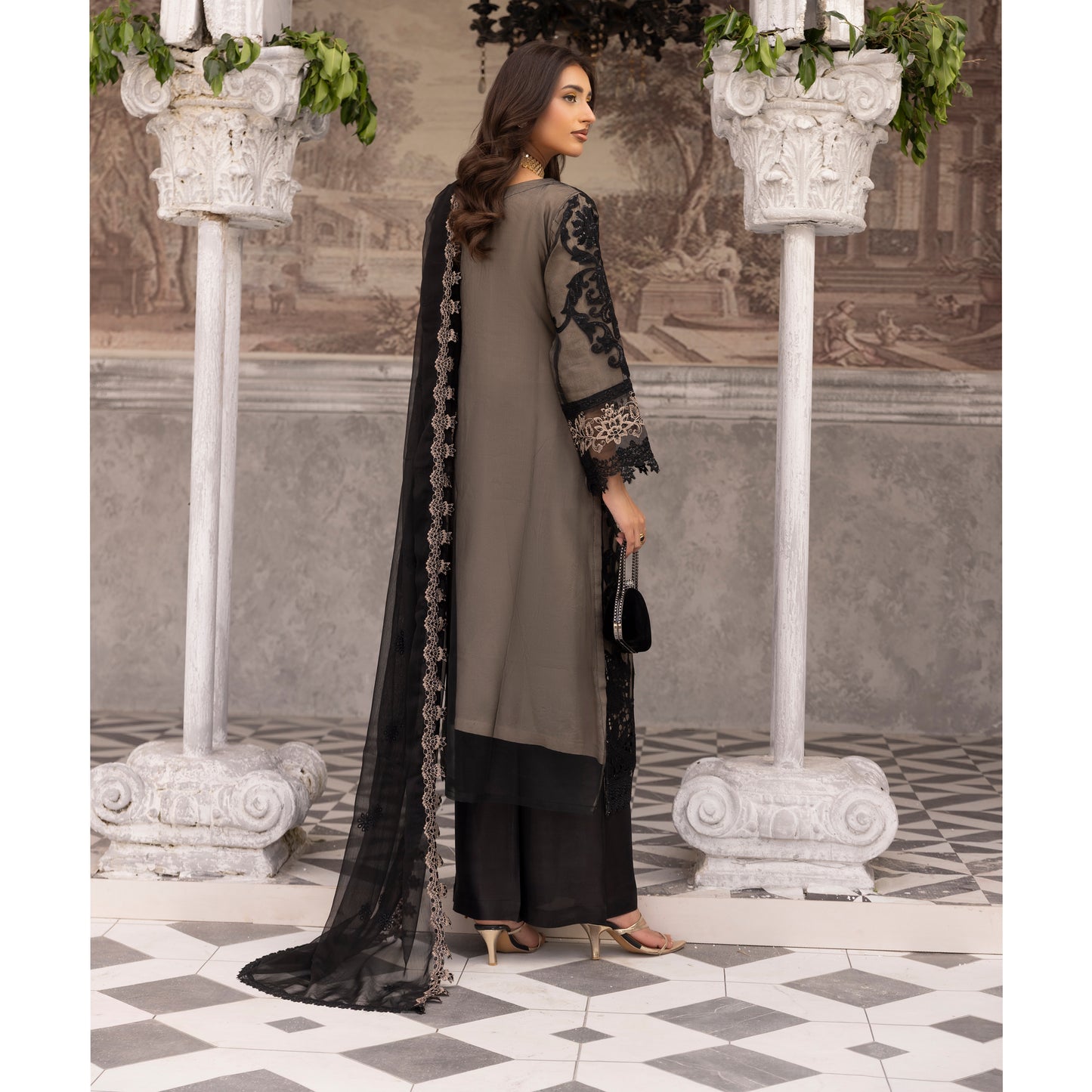 UMS-49 Maria B X Simrans Embroidered Organza Collection | Asian Clothes | Ready to Wea