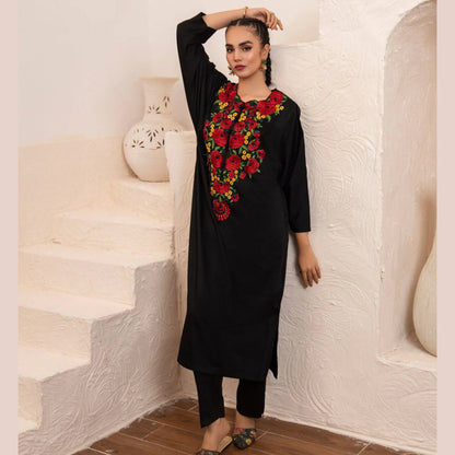 USP-02 Embroidered 2 pc Cotton Satin Co-Ords Dress by Sha Posh | Pakistani Dress Asian Clothes