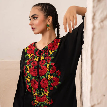 USP-02 Embroidered 2 pc Cotton Satin Co-Ords Dress by Sha Posh | Pakistani Dress Asian Clothes