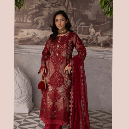 UMS-49 Maria B X Simrans Embroidered Organza Collection | Asian Clothes | Ready to Wea