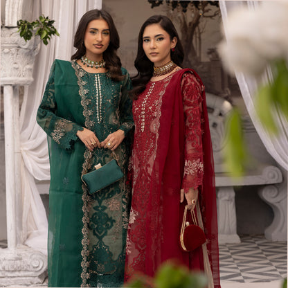 UMS-49 Maria B X Simrans Embroidered Organza Collection | Asian Clothes | Ready to Wea