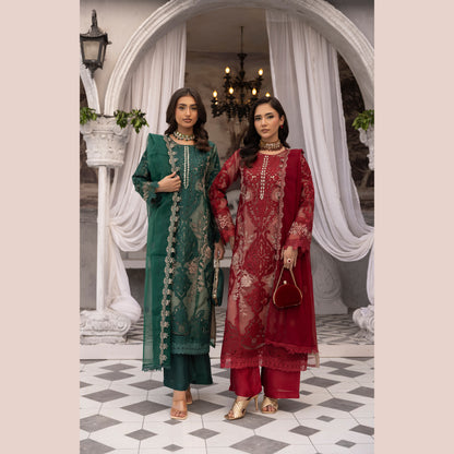 UMS-49 Maria B X Simrans Embroidered Organza Collection | Asian Clothes | Ready to Wea