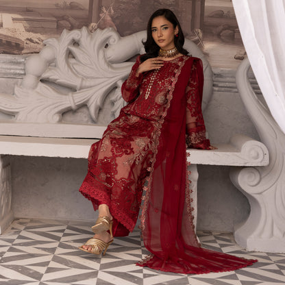 UMS-49 Maria B X Simrans Embroidered Organza Collection | Asian Clothes | Ready to Wea