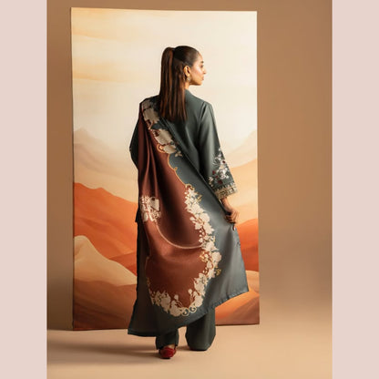 RA-25 Embroidered Dhanak Collection by Raniya.h