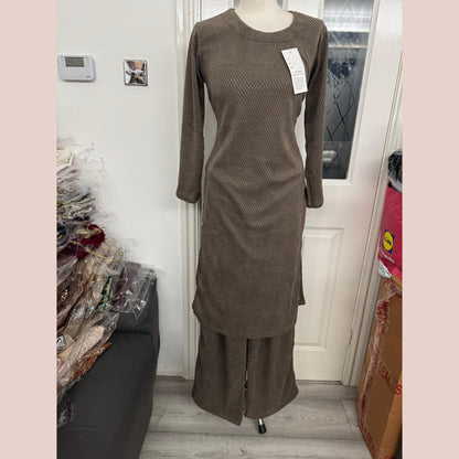 UA-154 Winter Co-Ord Set | English Winter Thick Fabric Warm Soft Co-Ords Set