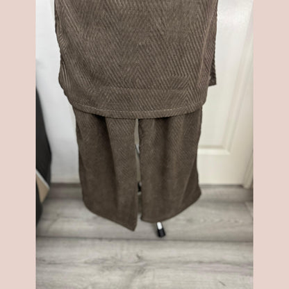 UA-154 Winter Co-Ord Set | English Winter Thick Fabric Warm Soft Co-Ords Set