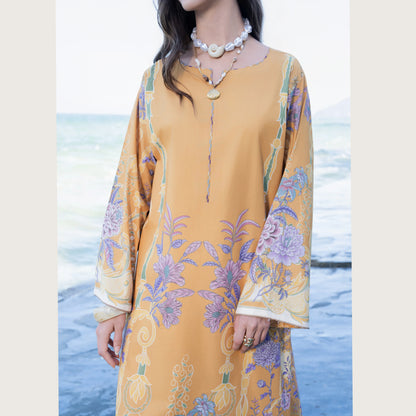 UA-183 Premium Silk Grip 2-Piece Pret – Kaftan Style Printed Co-Ords Set