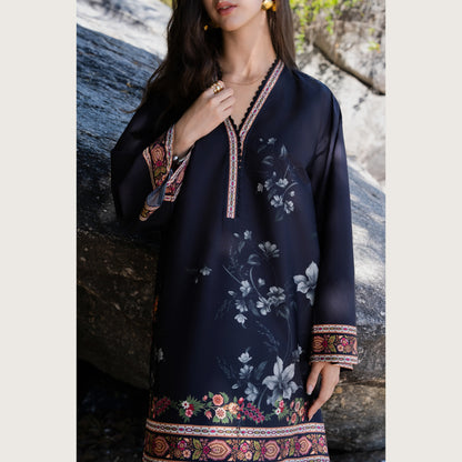 UA-183 Premium Silk Grip 2-Piece Pret – Kaftan Style Printed Co-Ords Set