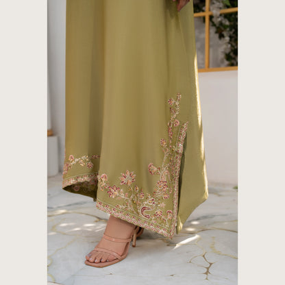 UA-188 Lava Silk Kaftan Dress Embroidered 1 Piece Festive Wear by Umnaa