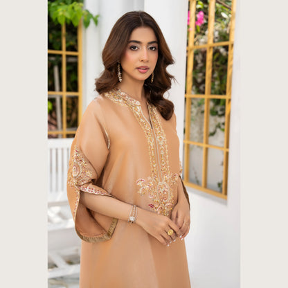 UA-188 Lava Silk Kaftan Dress Embroidered 1 Piece Festive Wear by Umnaa