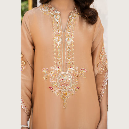 UA-188 Lava Silk Kaftan Dress Embroidered 1 Piece Festive Wear by Umnaa