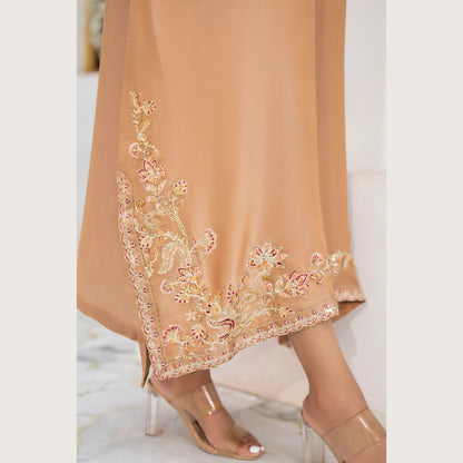 UA-188 Lava Silk Kaftan Dress Embroidered 1 Piece Festive Wear by Umnaa
