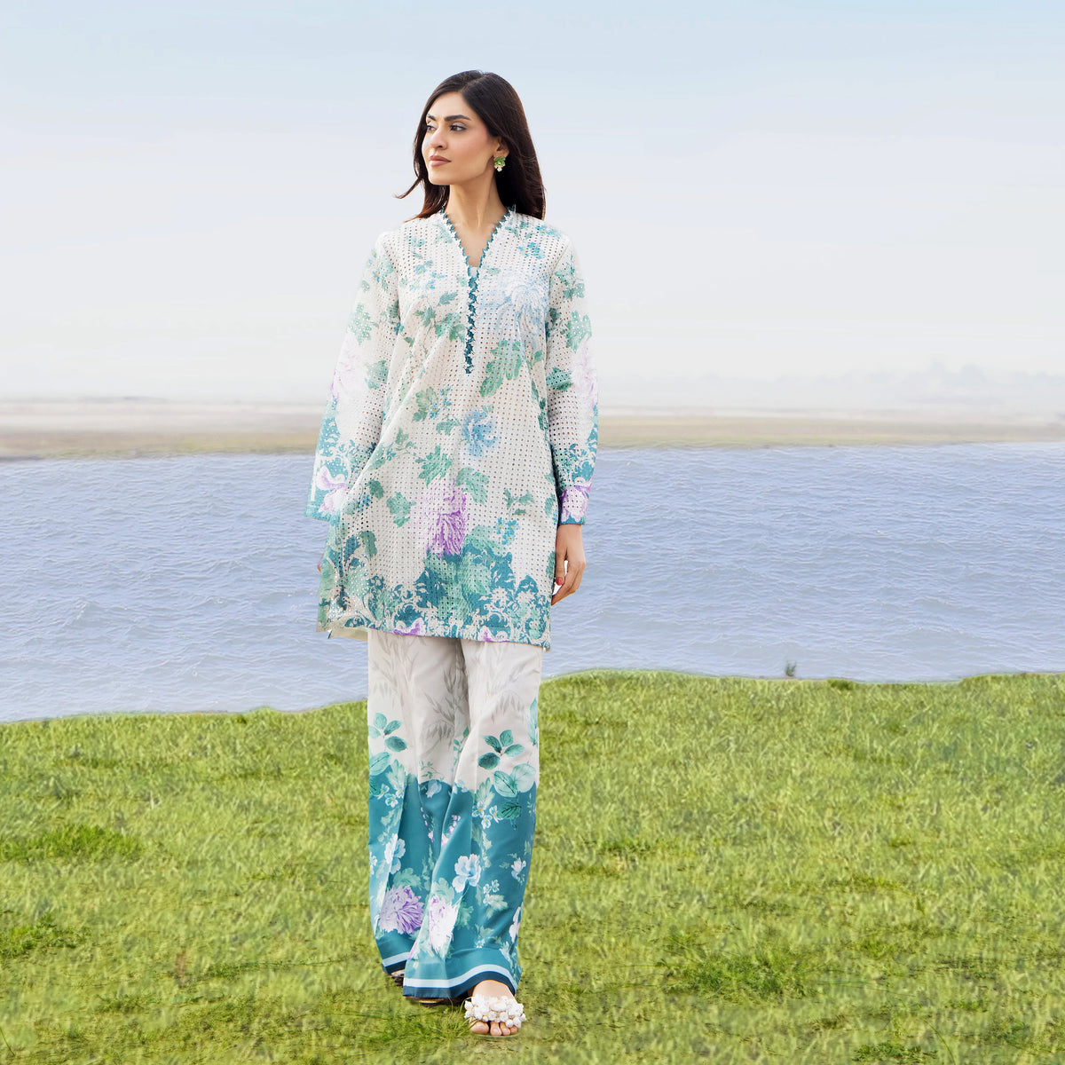 UTT-20 "Camelia" VOL 1 Summer Printed Chikankari Co Ord Set Collection by Traditional Thread | Asian Clothes
